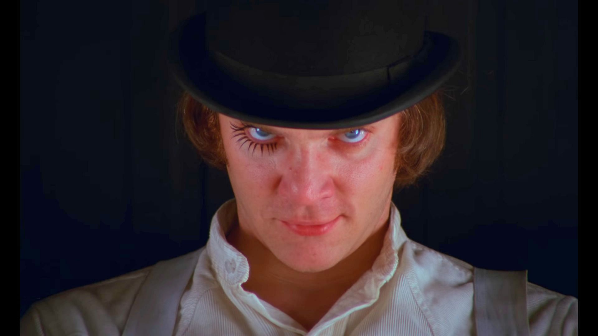 Malcolm McDowell&#039;s character is Alex (Image via YouTube/Warner Bros. Entertainment)