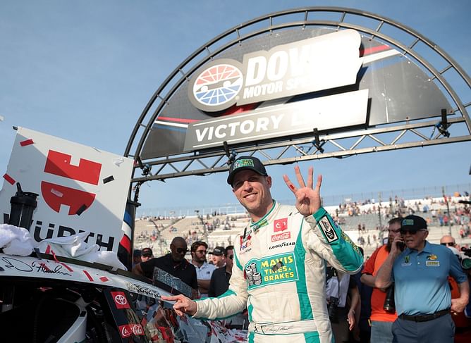 Denny Hamlin’s confidence touching sky after Dover win: “We’ve legit led”