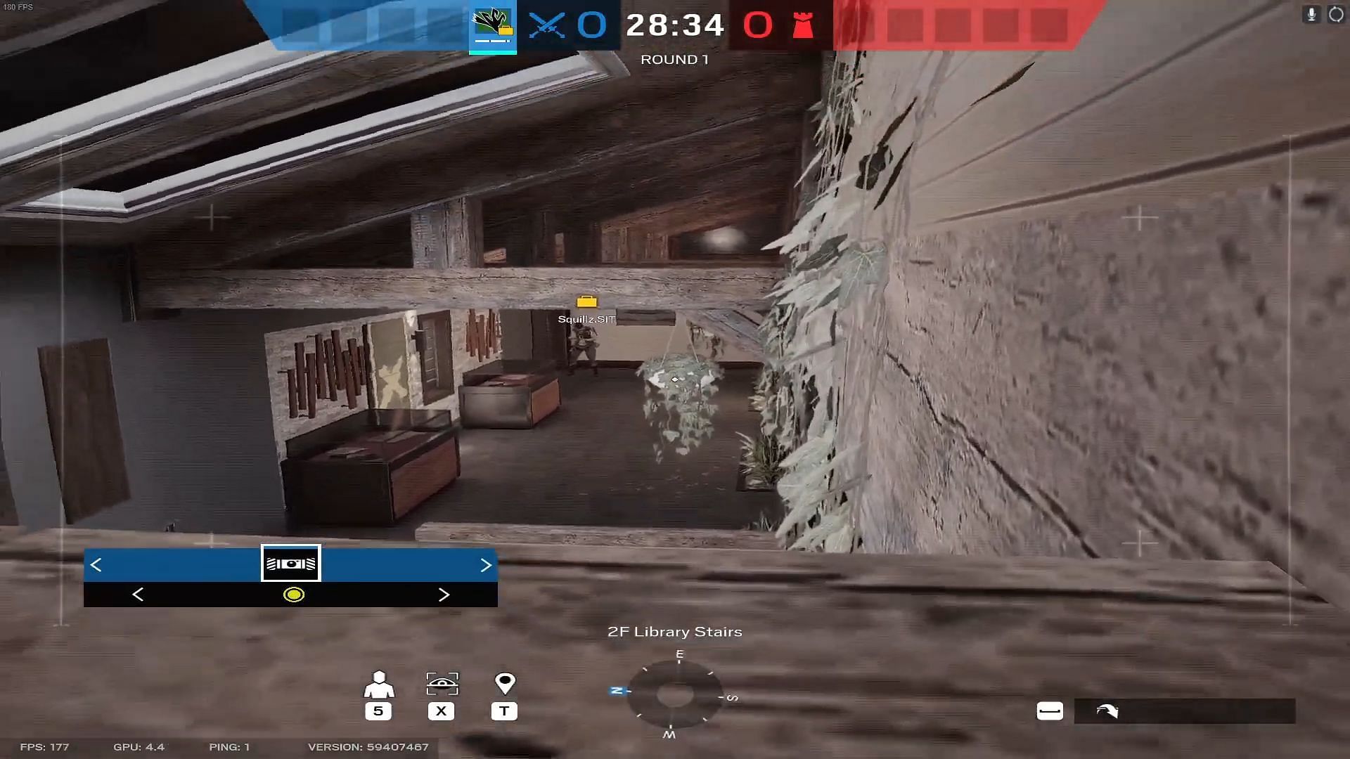 What the drone sees in Chalet (Image via Ubisoft || SquillzR6 on YouTube)