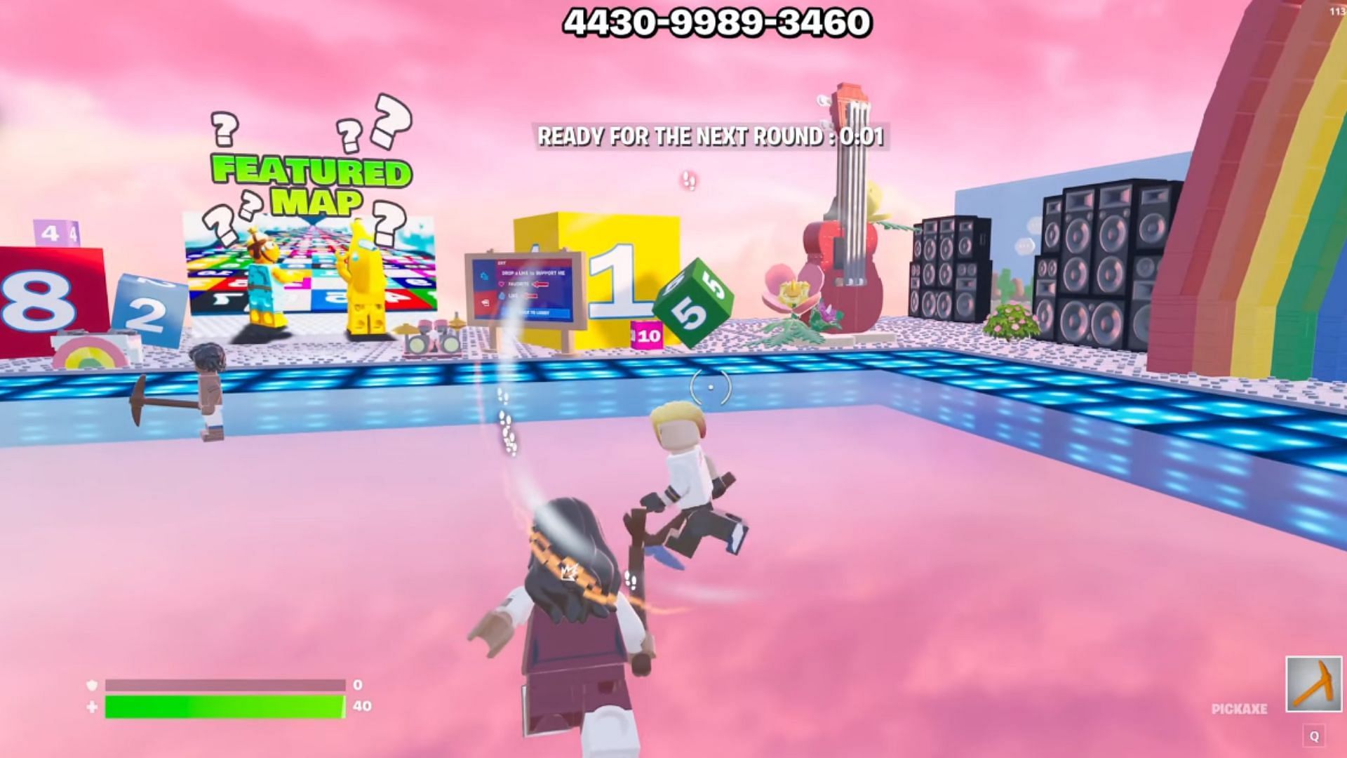 Players can compete against up to 16 players in the LEGO Block Floor Is Lava map. (Image via MBT on YouTube)