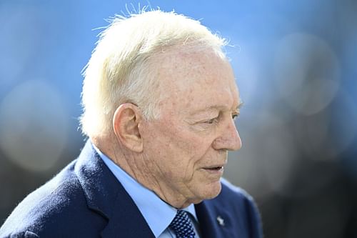 Jerry Jones at Dallas Cowboys v Carolina Panthers