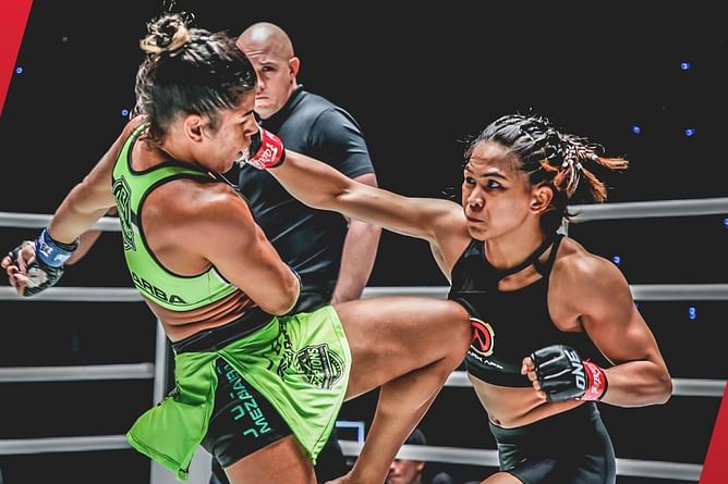 WATCH: Filipino brawler Denice Zamboanga puts the hurt on Julie Mezabarba in terrifying boxing sequence