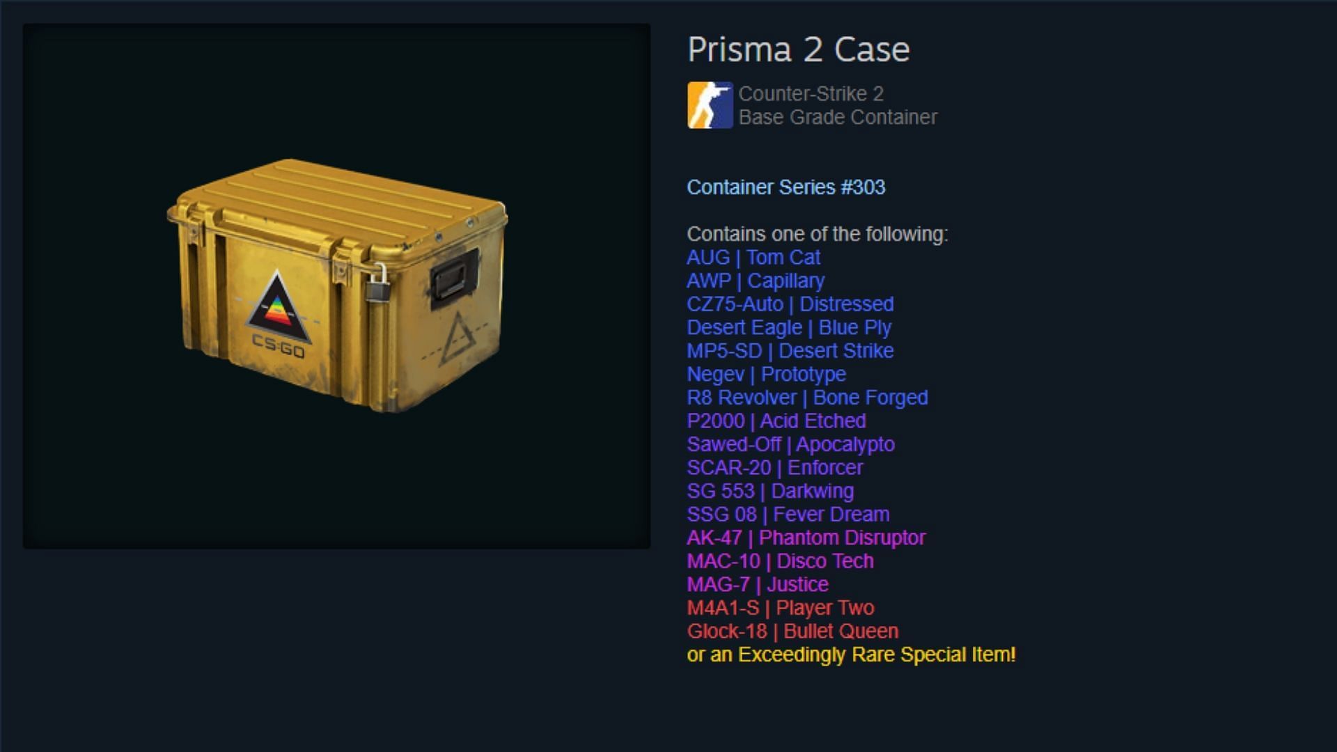 Prisma 2 Case in CS2 (Image via Valve)