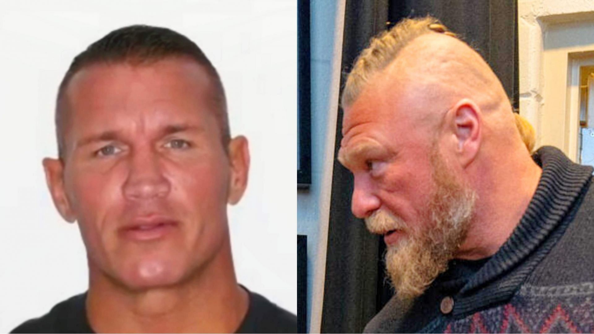 Randy Orton (left) and Brock Lesnar (right) have won many WWE championships