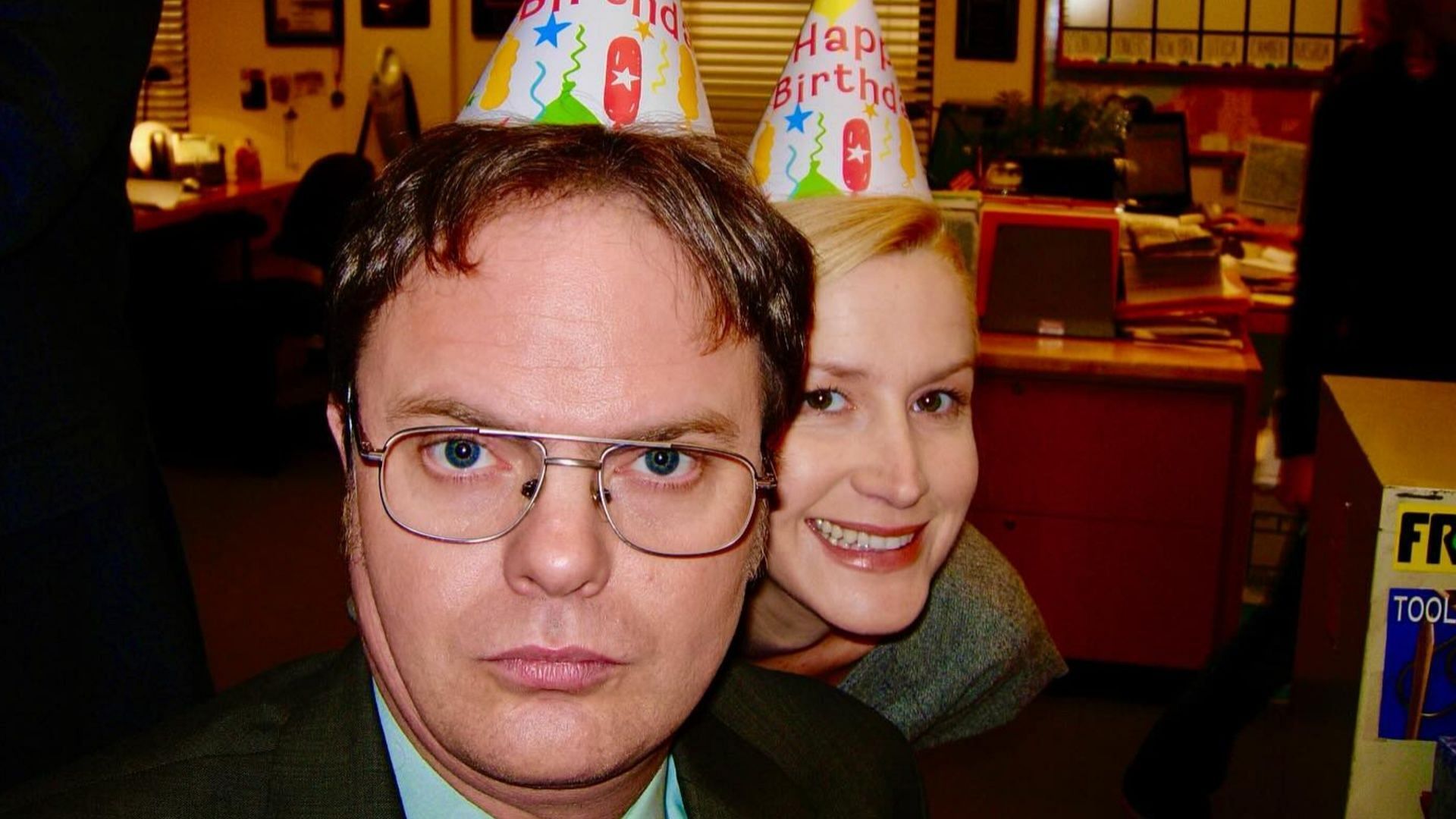 Kinsey and Wilson&#039;s characters were smitten with each other in &#039;The Office&#039; (Image via Instagram/@angelakinsey)