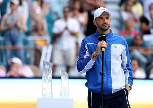 Grigor Dimitrov at the 2024 Miami Open.