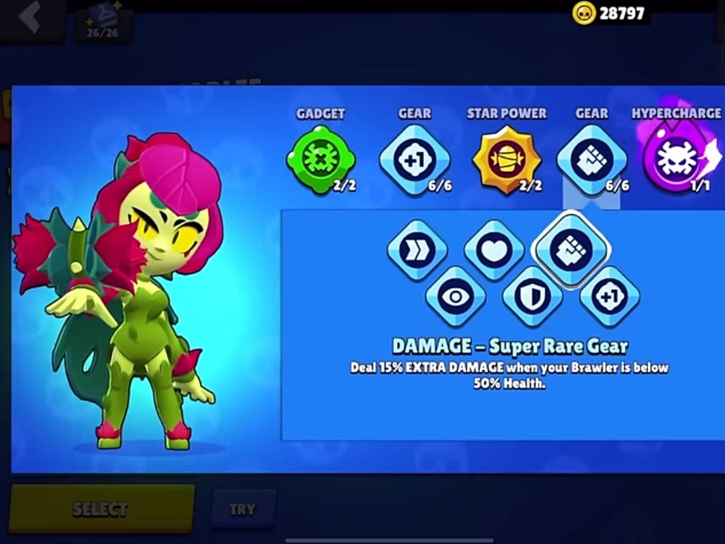 Damage Gear (Image via Supercell)