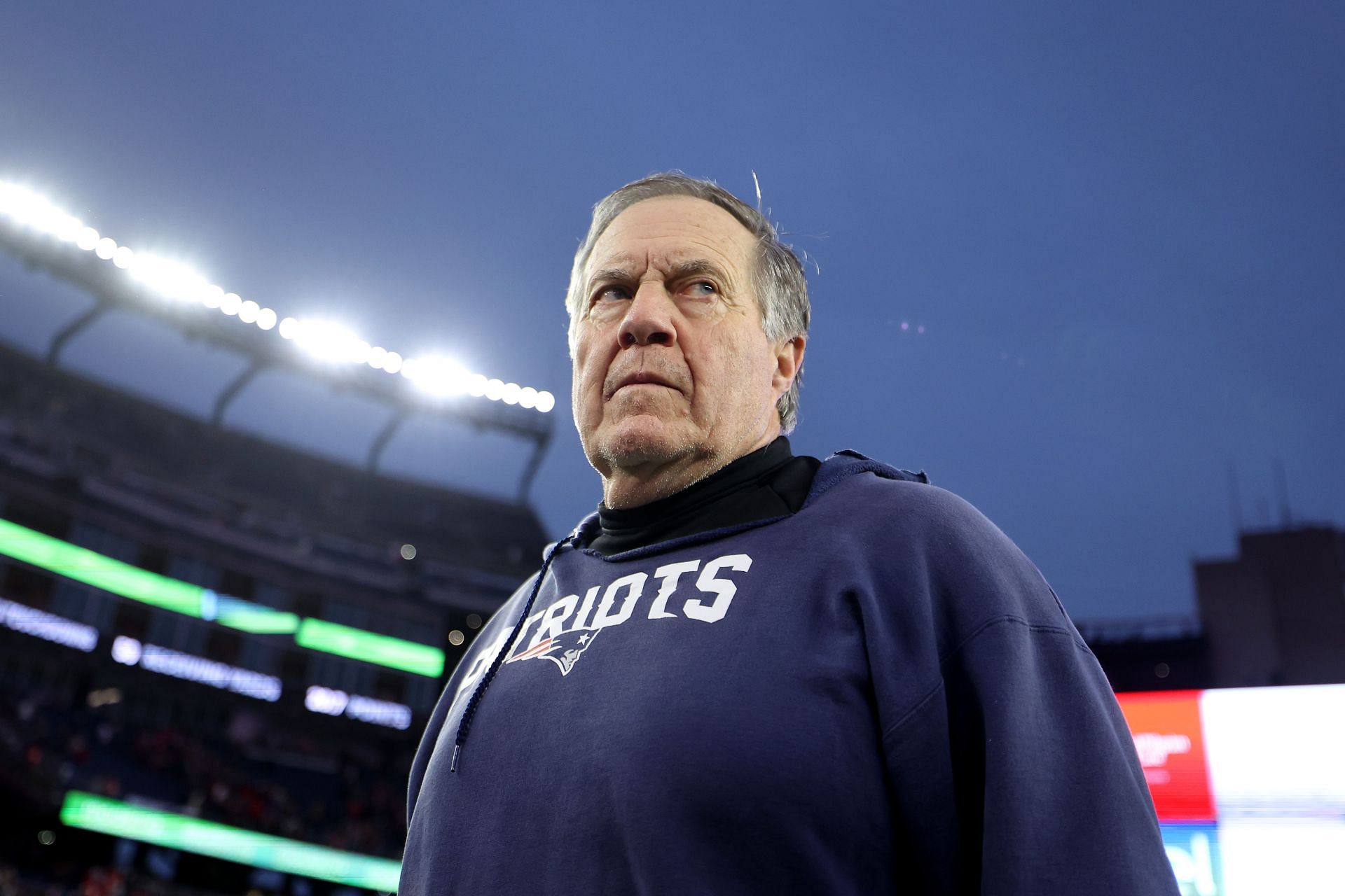 Bill Belichick during Kansas City Chiefs vs. New England Patriots