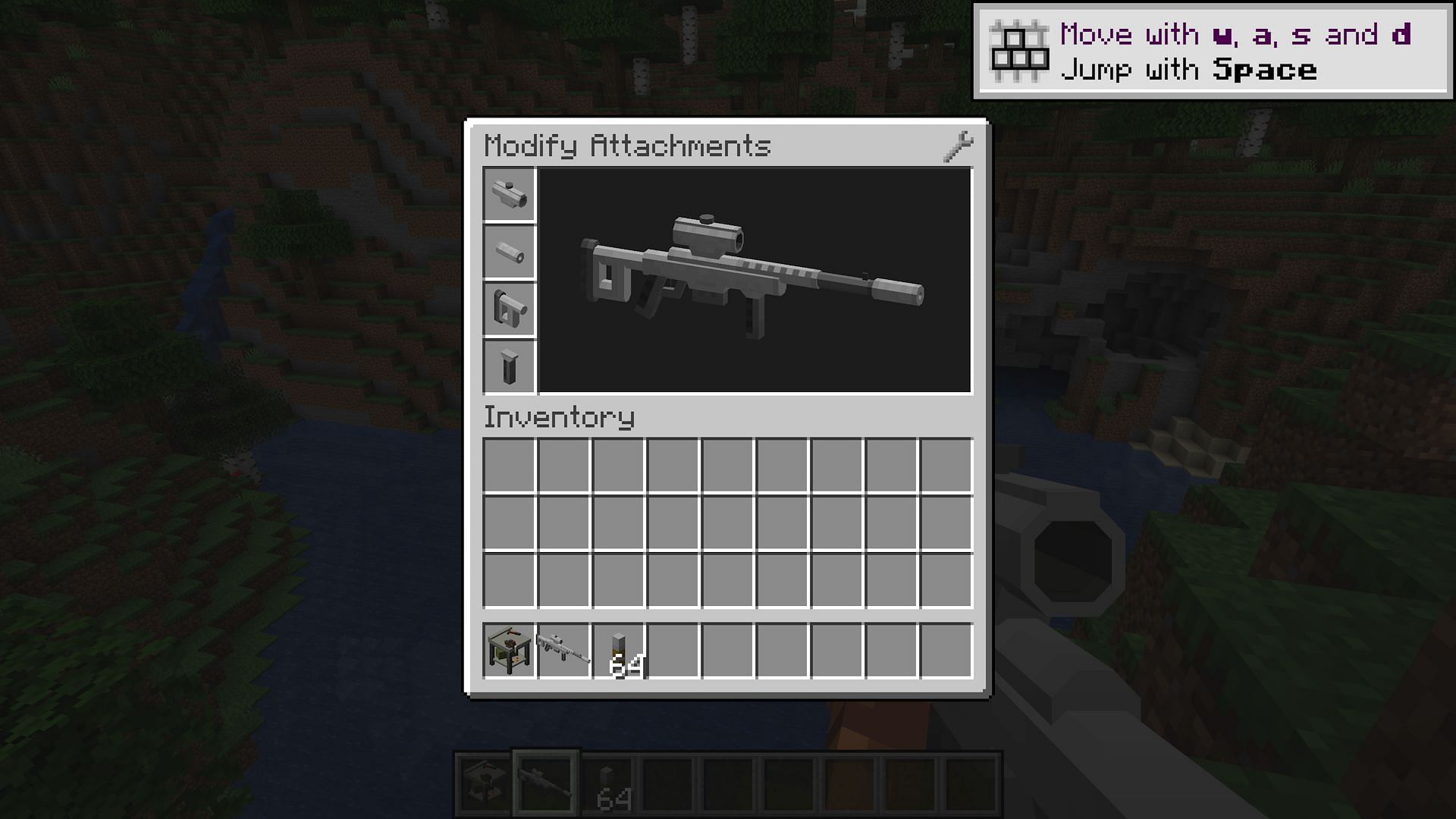 Seeing the model update with attachments is a cool feature (Image via Mojang)