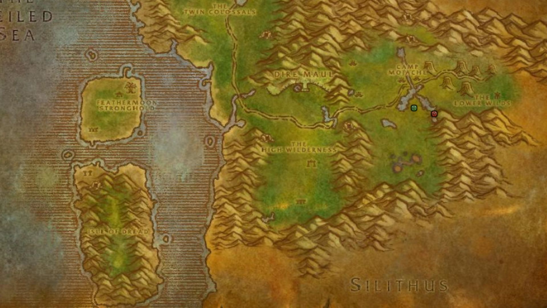 The location of the Tidal Waves Rune in WoW Classic SoD, courtesy of Wowhead (Image via Blizzard Entertainment)