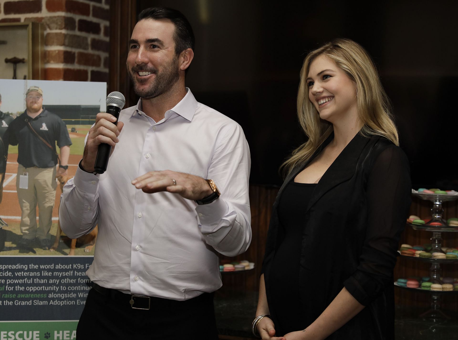 Kate Upton &amp; Justin Verlander Host Reception For Grand Slam Adoption Event And Wins For Warriors Foundation To Raise Funds For Adoptable Dogs To Become Service Animals For Military Veterans