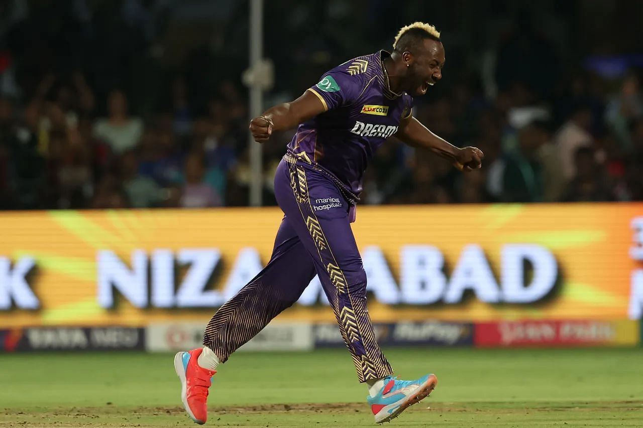 Andre Russell of KKR. Courtesy: IPL