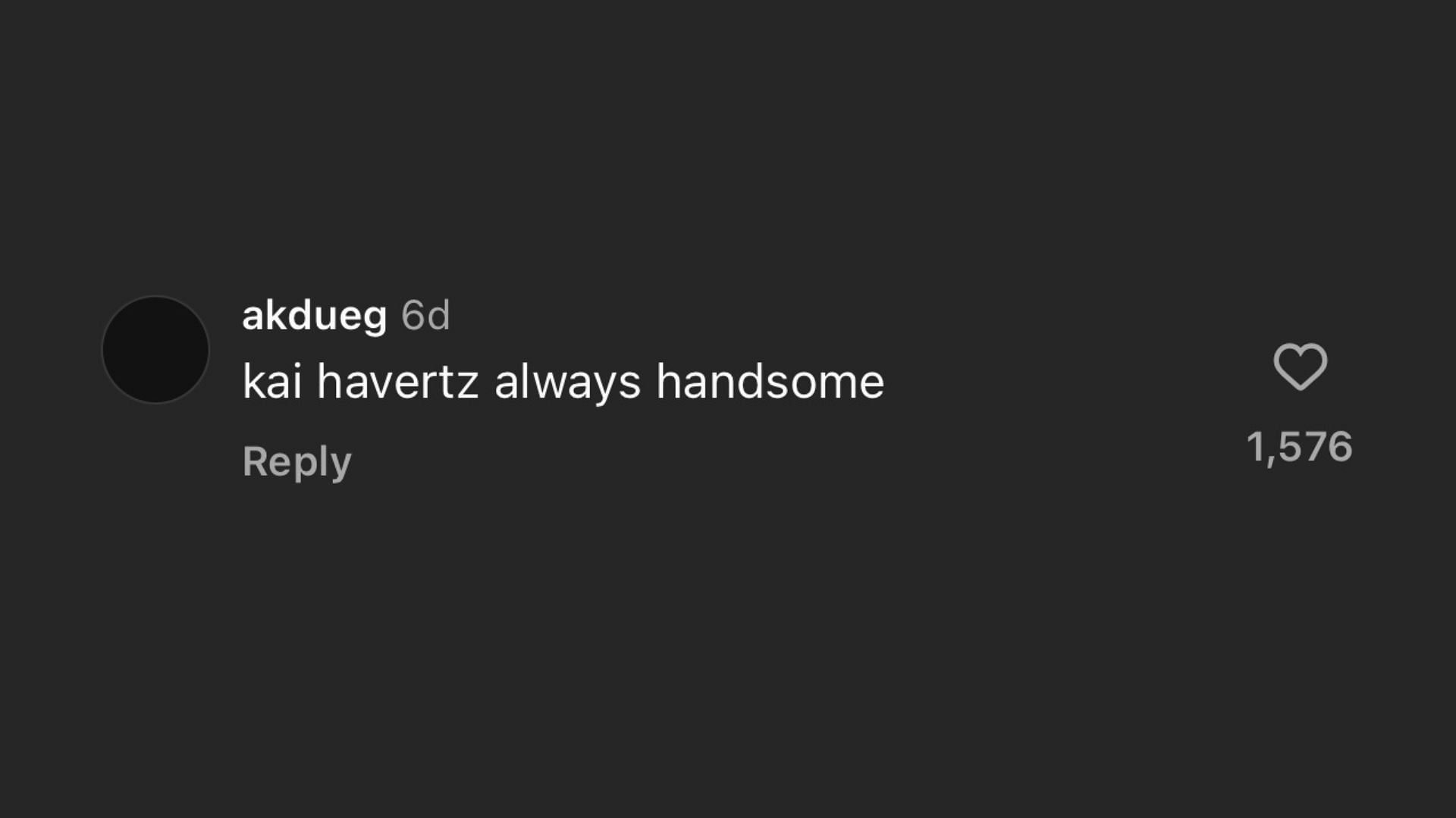 Fan praises Kai Havertz in BOSS campaign (Image via Instagram/@boss)