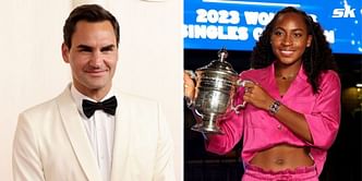Coco Gauff delights over her and Roger Federer's side-by-side pictures at Rolex headquarters in Geneva, shows off watch honoring her US Open 2023 win