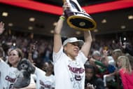 South Carolina coach Dawn Staley had three seniors on her team and two elected to return to school rather than enter the WNBA Draft.