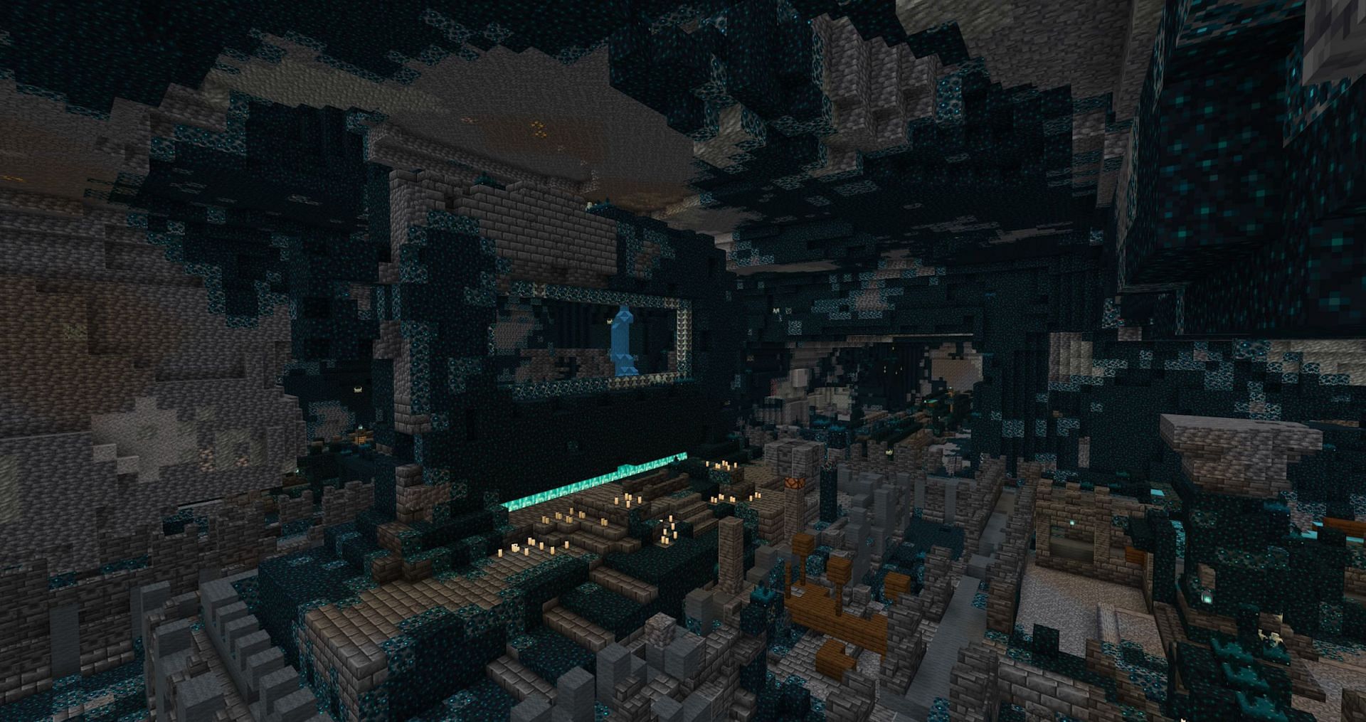 Ancient cities are incredibly dangerous, even to prepared players (Image via Mojang)