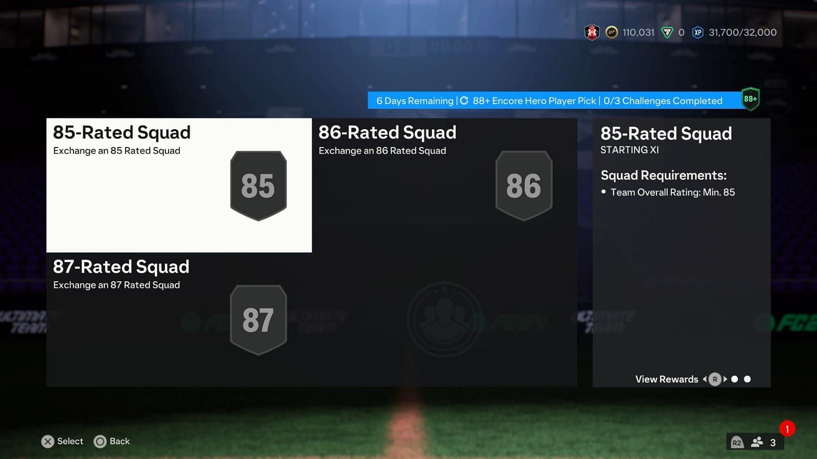 These are the various segments of the SBC (Image via EA Sports)