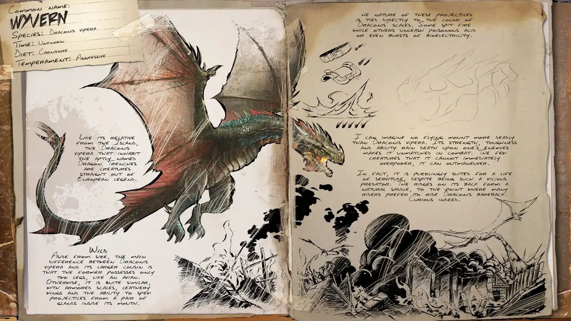Wyvern are large Flying Creatures in Ark Survival Ascended (Image via Studio Wildcard)
