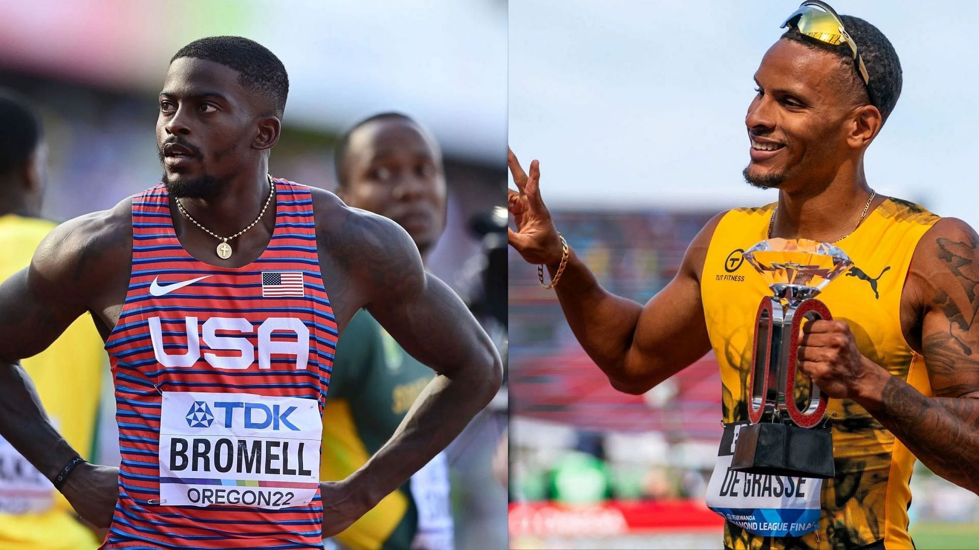 Trayvon Bromell and Andre De Grasse
