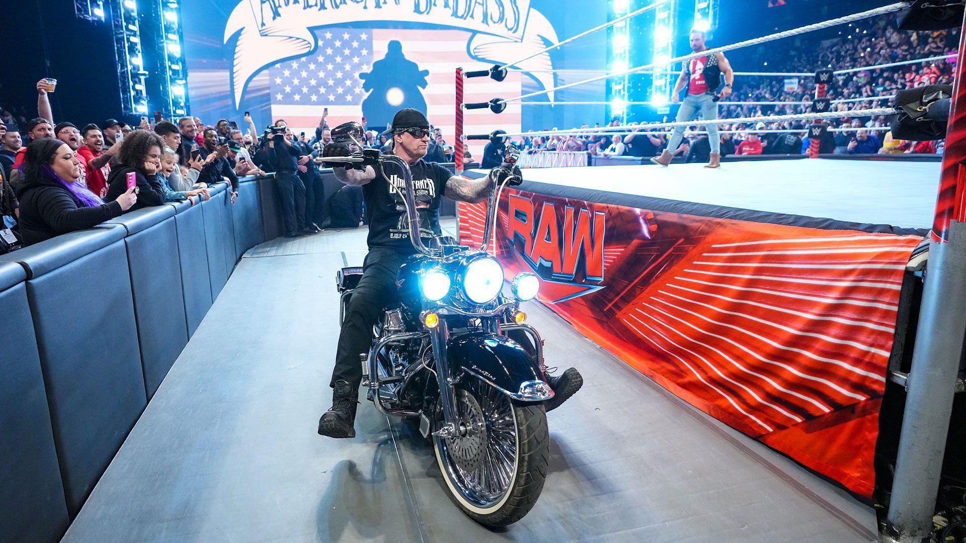 The Undertaker arrives to WWE RAW XXX as The American Badass