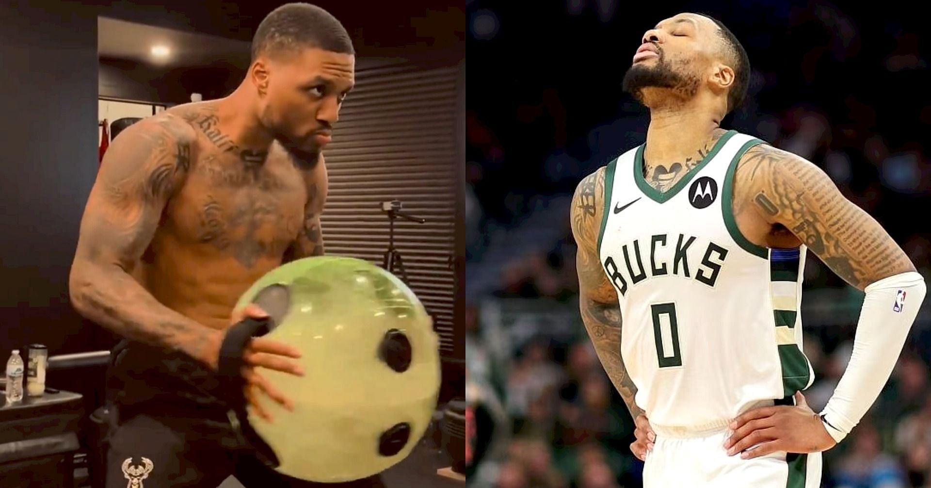 NBA fans poke fun at Damian Lillard for quirky workout session