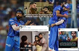 "Umpire Indians are back"- Top 10 funny memes after first innings of RCB vs MI IPL 2024 clash