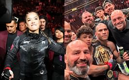 Tracy Cortez reacts to Joe Rogan's presence in Alex Pereira's post-fight squad photos