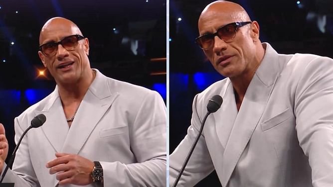 The Rock mentions top AEW personality at the 2024 WWE Hall of Fame ceremony