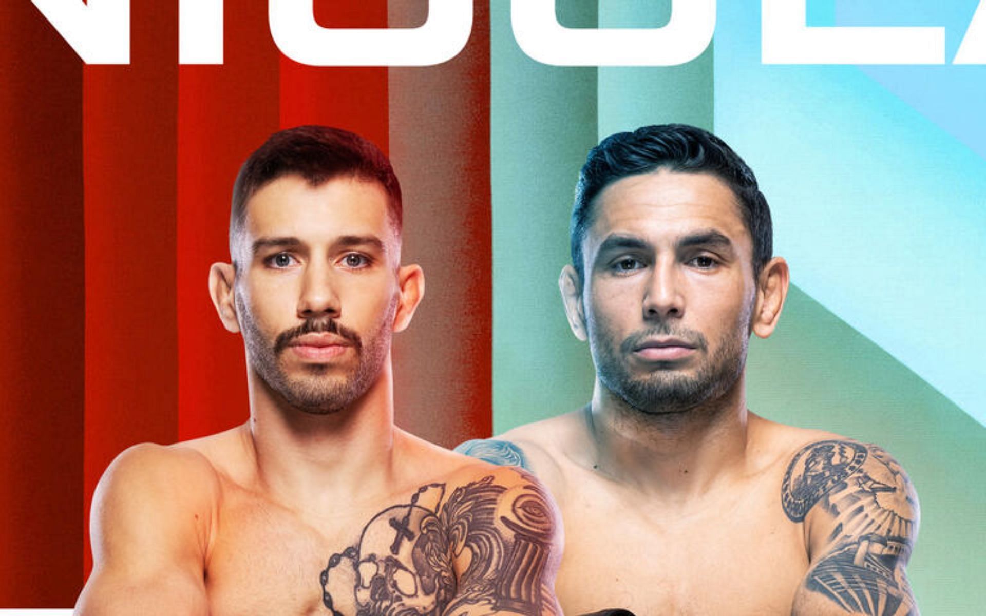 UFC Vegas 91 poster featuring Matheus Nicolau and Alex Perez. [via UFC]