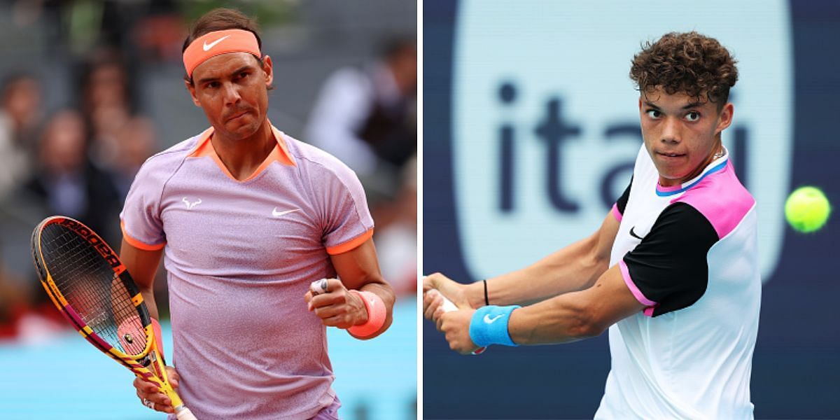 Rafael Nadal (L) and Darwin Blanch (R)