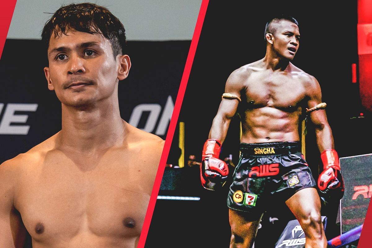 Superbon (L) considers Muay Thai and kickboxing legend Buakaw (R) as his biggest inspiration in martial arts. -- Photo by ONE Championship