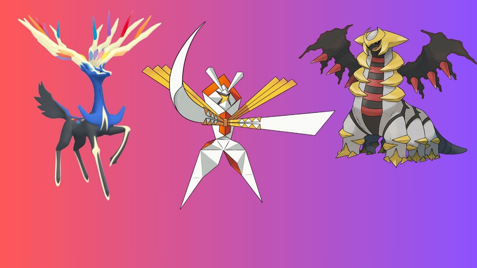 Kartana, Giratina (Altered), and Xerneas (Image via TPC)