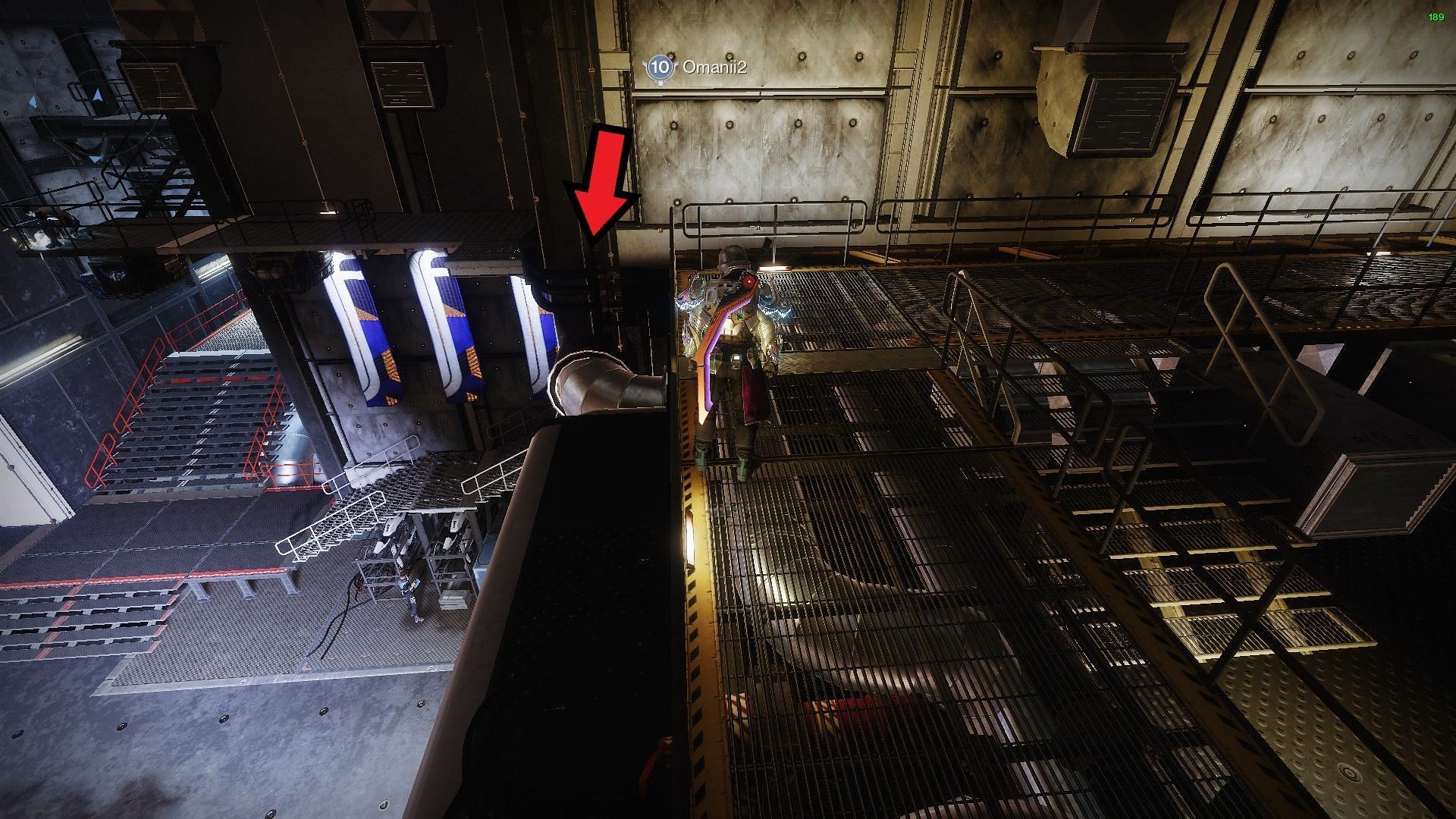 Pipes and wires at the Hangar (Image via Bungie)