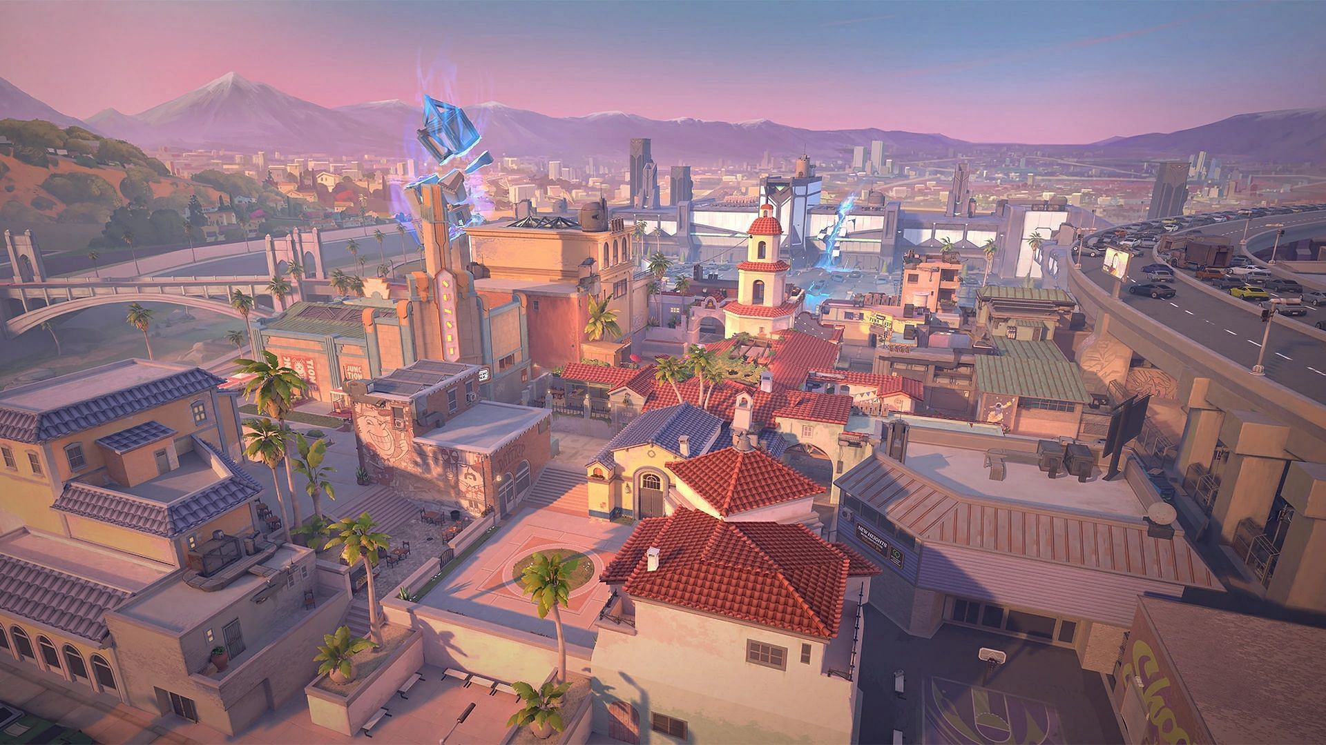 Sunset, the latest map to be introduced in the game (Image via Riot Games)