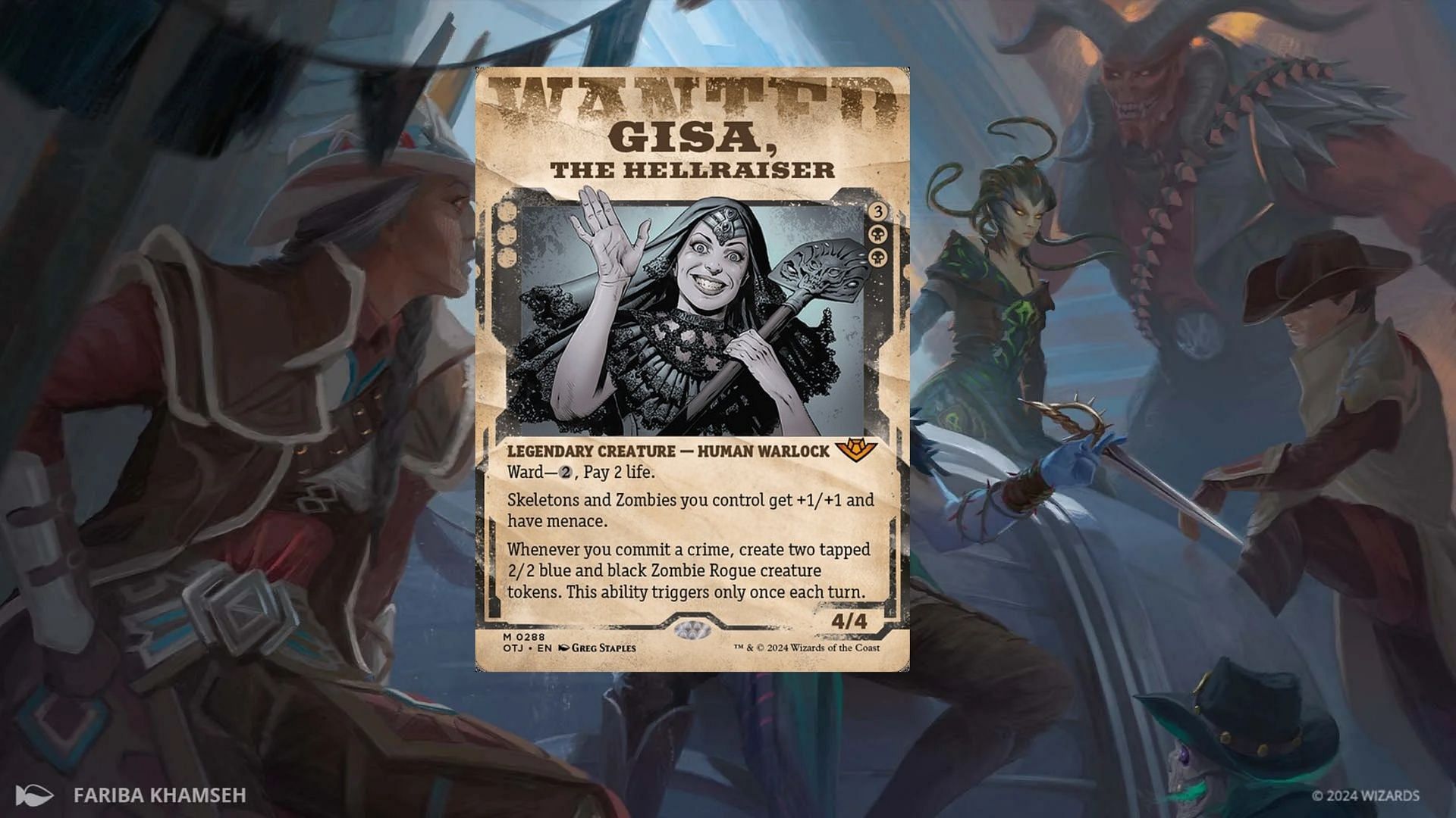 Gisa, the Hellraiser makes Skeletons fun again in MTG (Image via Wizards of the Coast)