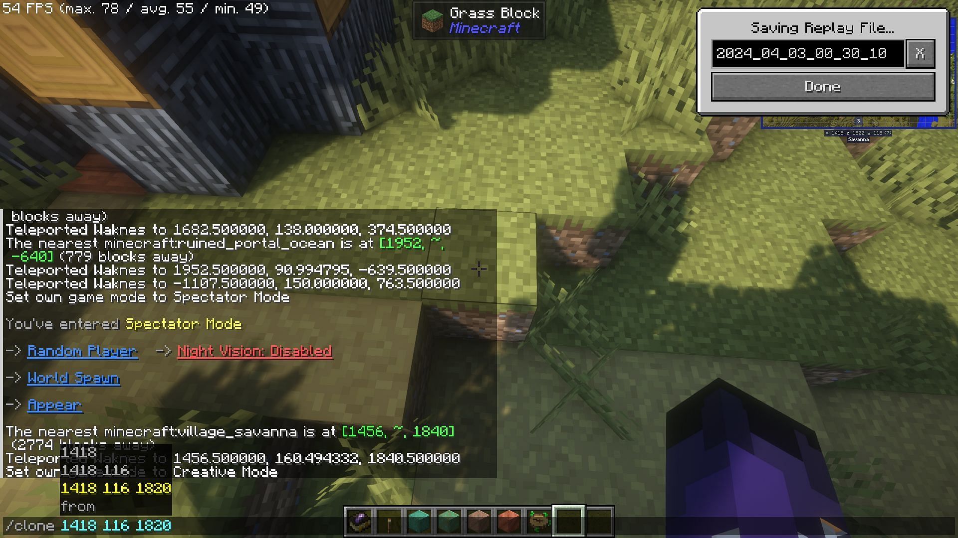 Finding the lowest starting position is recommended, but not required (Image via Mojang)