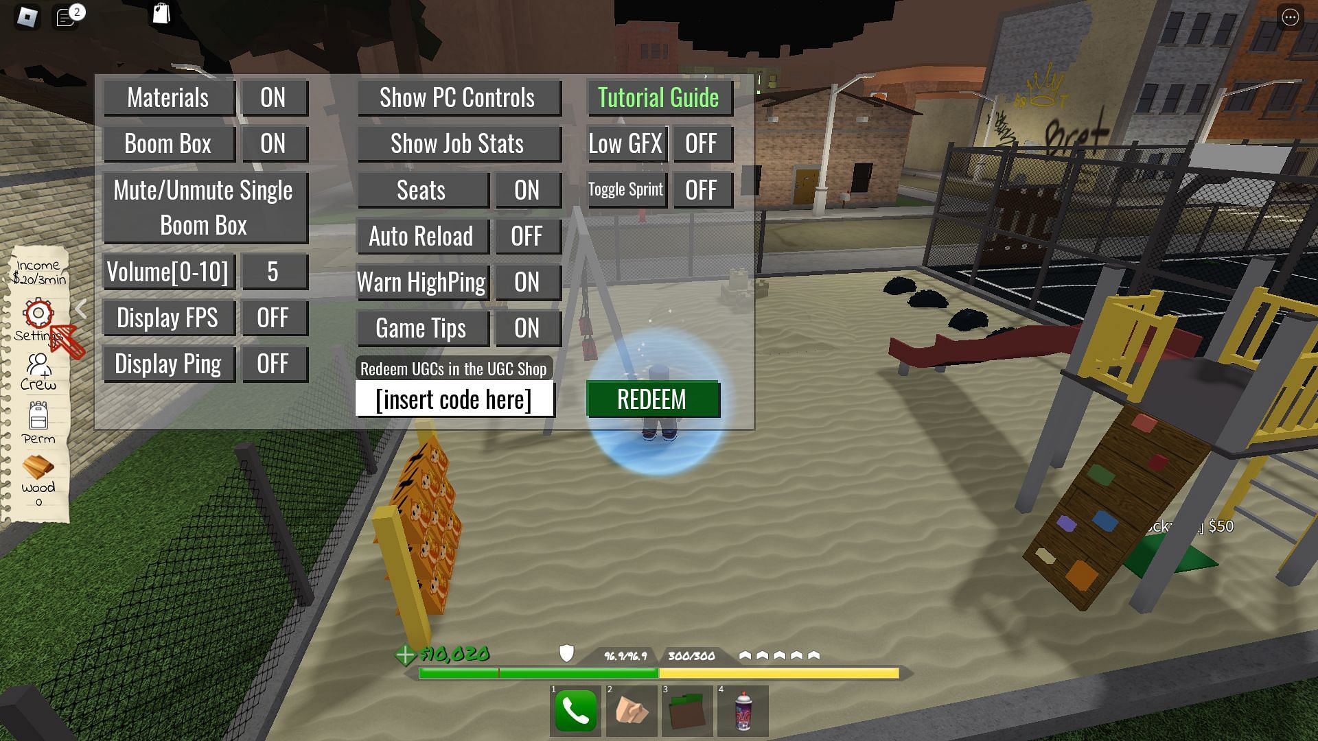 Active codes for Clover City (Image via Roblox)