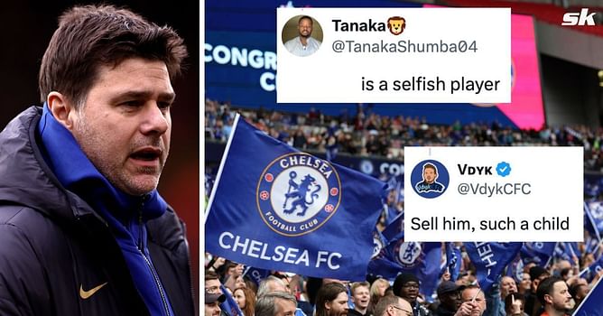 "Sell him, such a child", "Selfish player" - Chelsea fans slam 22-year-old star for his post-match antics after FA Cup S/F loss to Manchester City