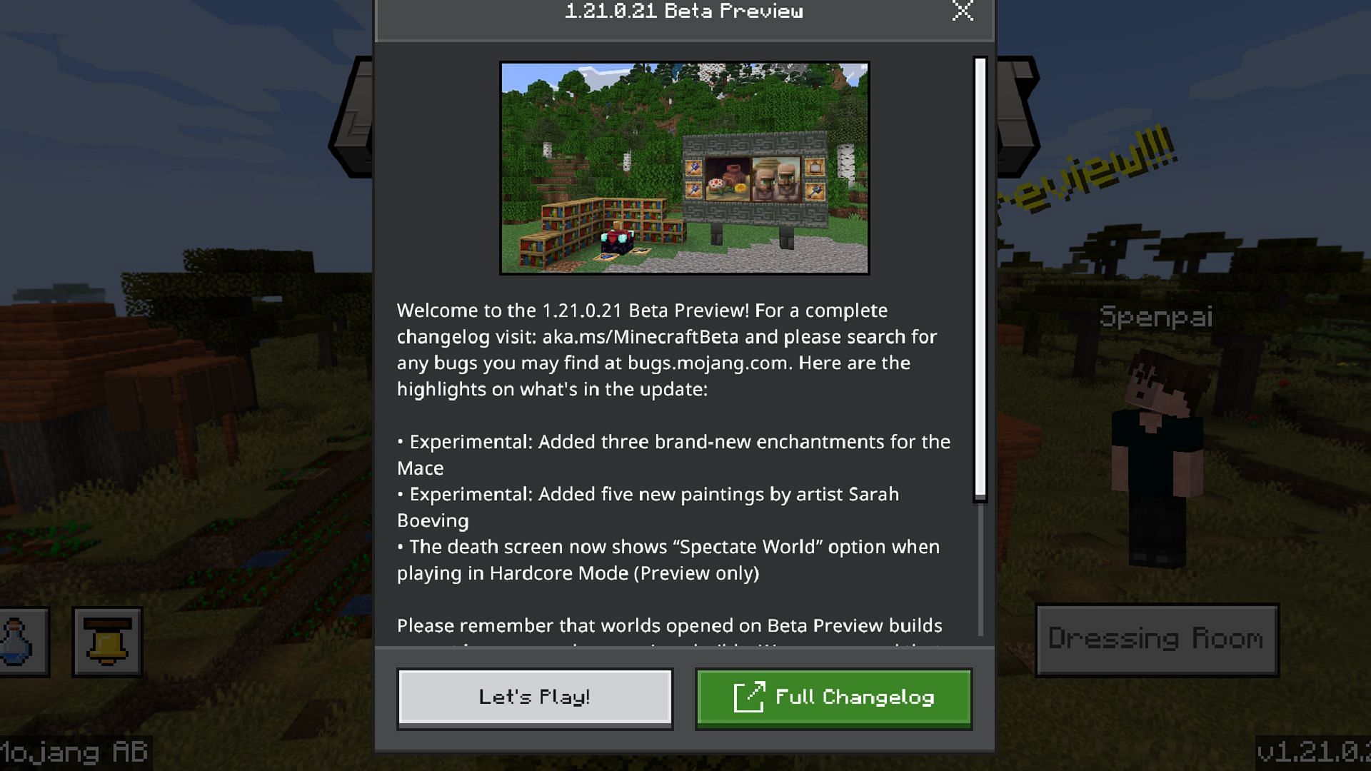 How to download Minecraft Preview 1.21.0.21
