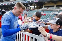 WATCH: Freddie Freeman bonds with young fan who authored detailed report about Dodgers star