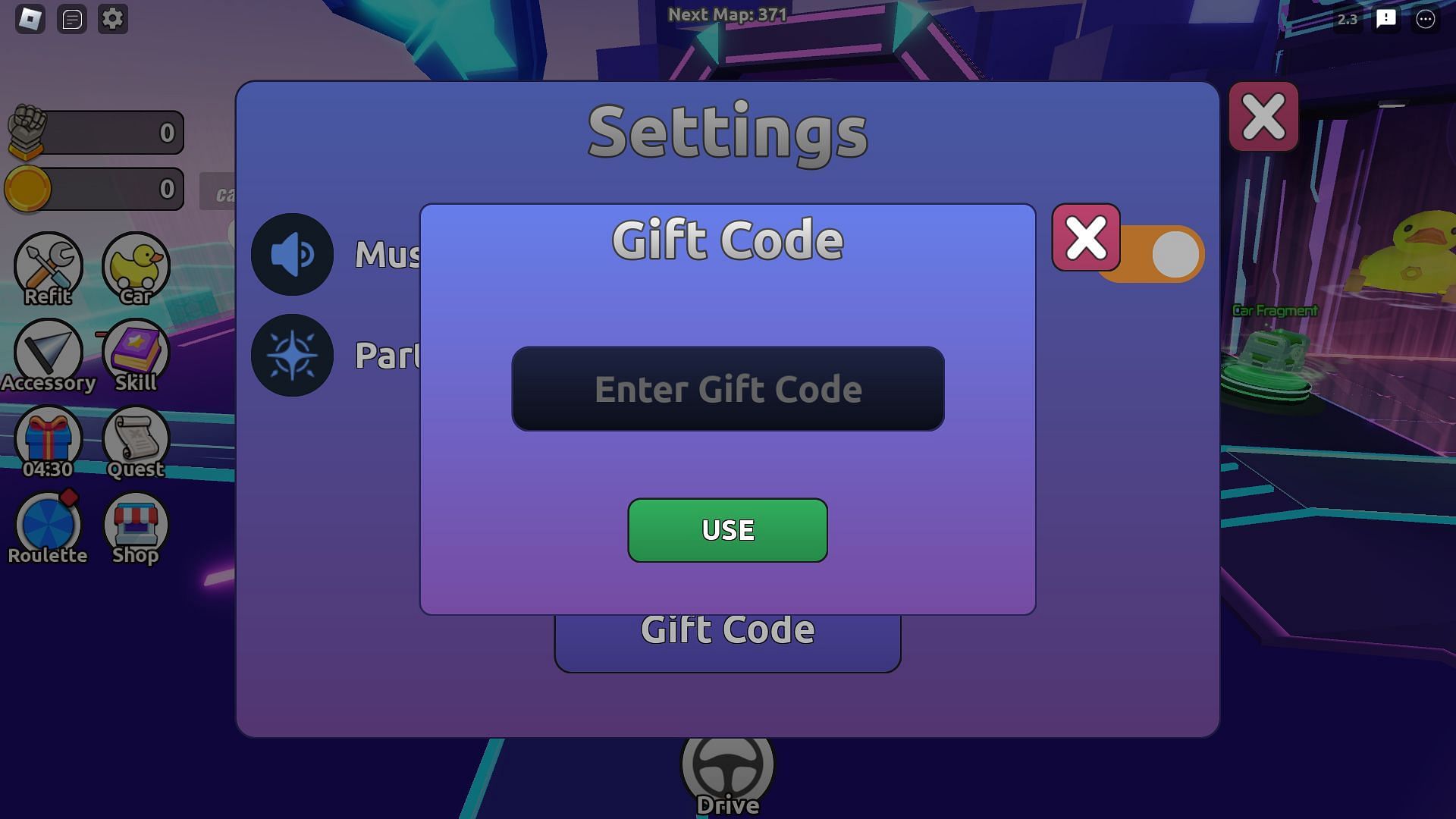 Active codes for Death Bumper Car (Image via Roblox)