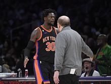 "We're done with Julius": Tom Thibodeau gets flustered by questions around Julius Randle re-injuring shoulder