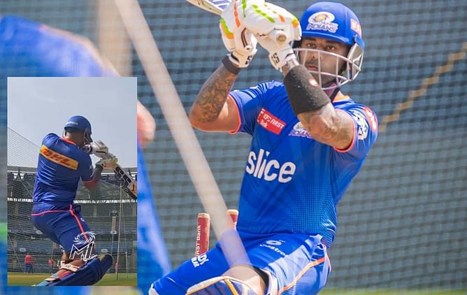 [Watch] Suryakumar Yadav hits trademark 'supla shot' in MI nets ahead of IPL 2024 comeback
