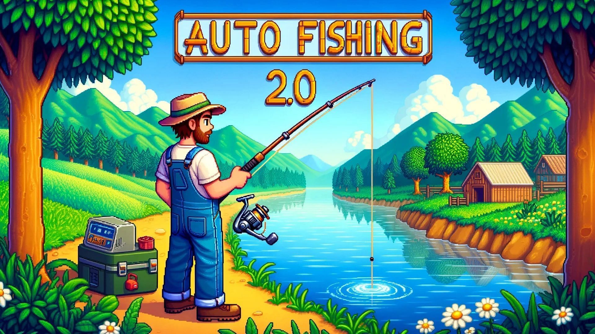 Auto Fishing 2.0 mod (Image via ConcernedApe II and Tibsz)