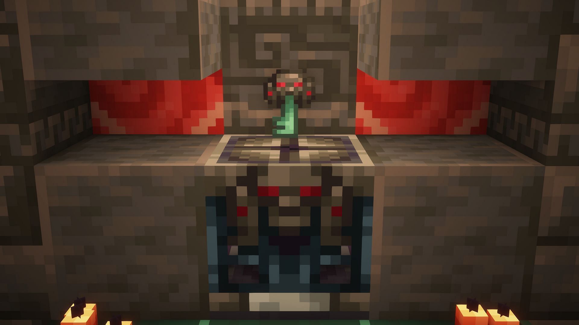 Ominous vault with ominous trial key (Image via Mojang)