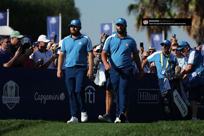 "Team Europe will dominate for years": Golf world reacts to Jon Rahm and Tyrrell Hatton possibly joining 2025 Ryder Cup team