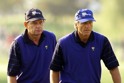 Nick Price and Greg Norman (Image via Getty)