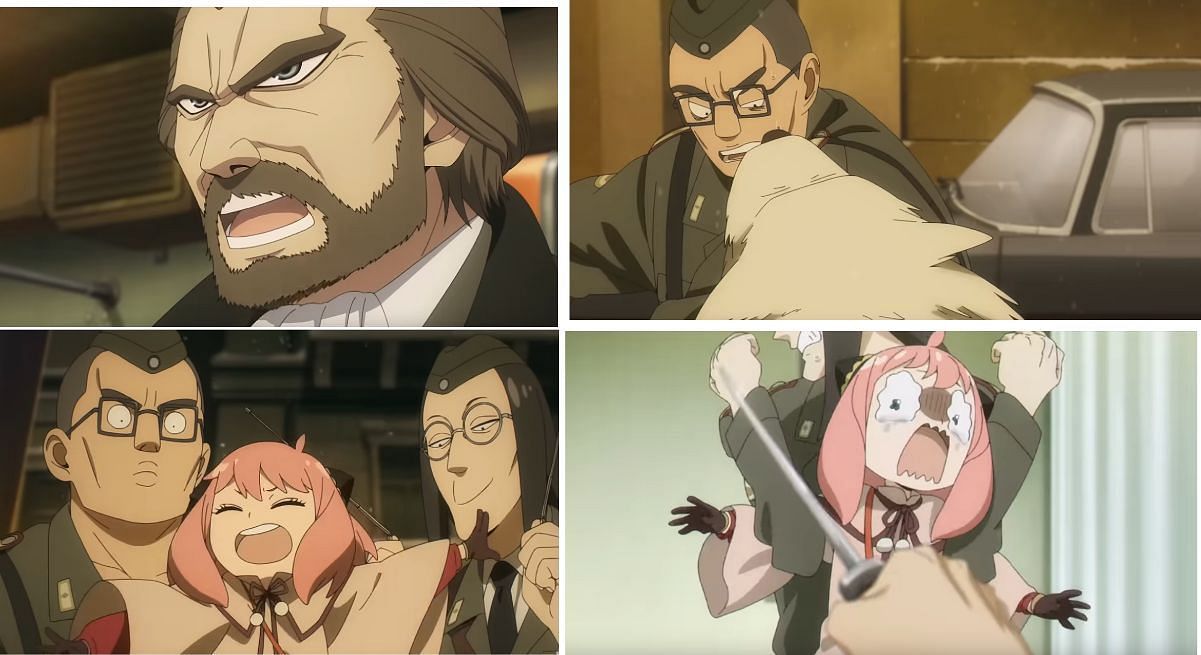 Snidel and his henchmen kidnap Anya in Spy x Family Code: White (Image via CloverWorks and Wit Studio)