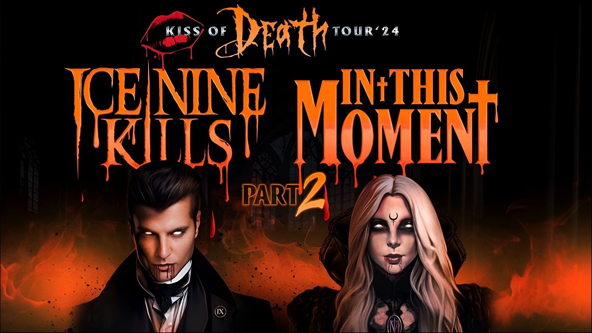 In This Moment and Ice Nine Kills return for Kiss of Death Tour Part 2 (Image via @iceninekills / Twitter)