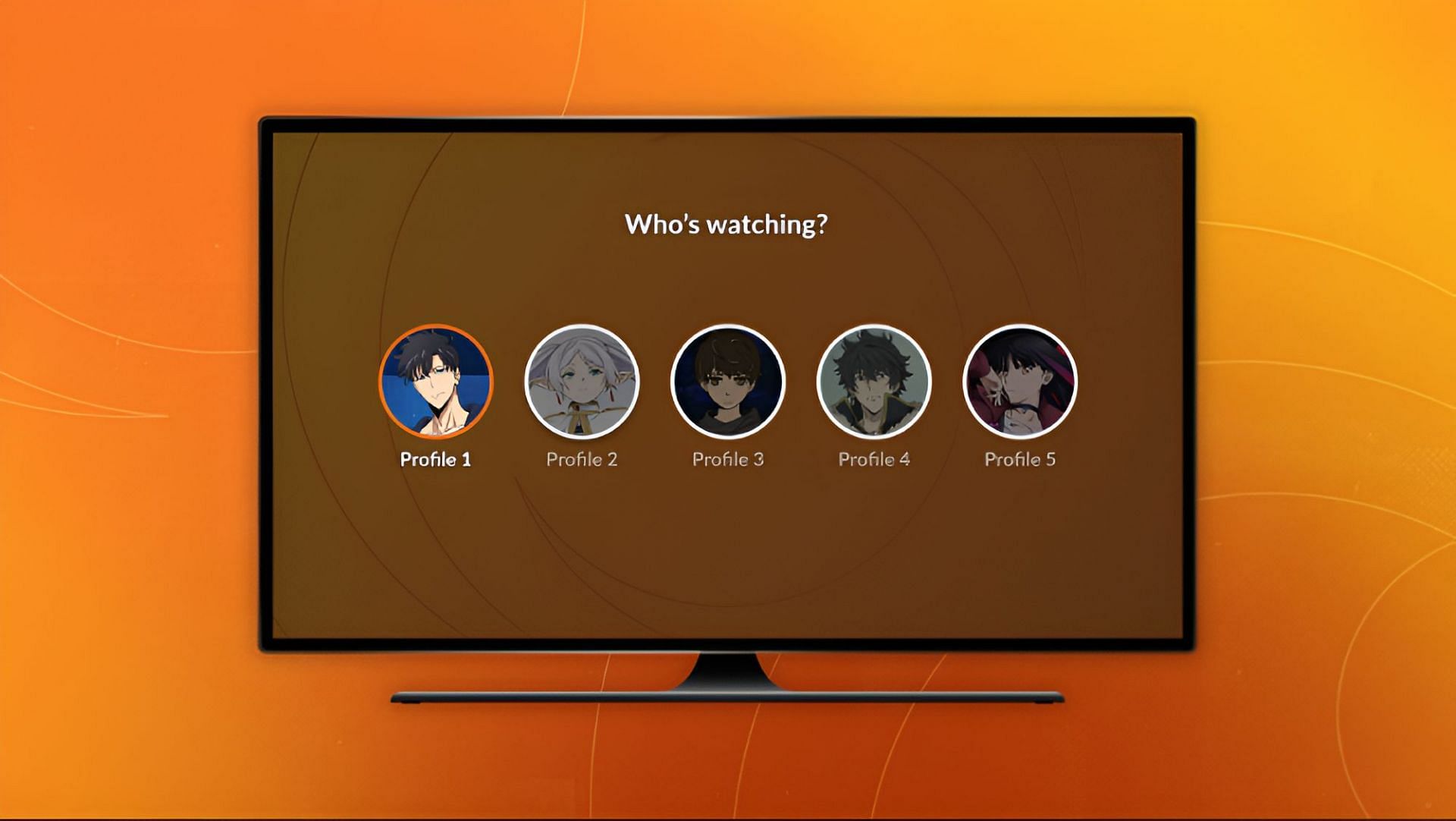 Multiple profiles feature (Image via Crunchyroll)